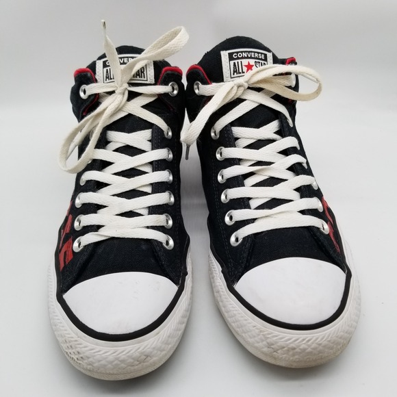 Converse Men's Chuck Taylor High Street Wordmark 2.0 Sneakers Sz 10 Black Logo - Picture 2 of 6
